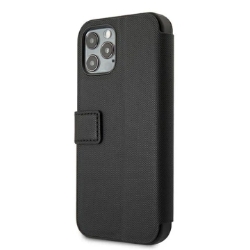 Etui na telefon US Polo Embroidery Collection book iPhone 12 Pro Max 6,7" czarny/black