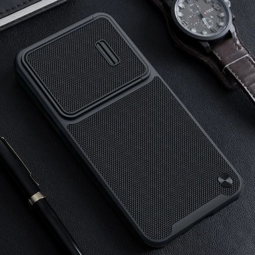 Etui Nillkin Textured S Case etui do Samsung Galaxy S23+ pancerny pokrowiec z osłoną na aparat czarne