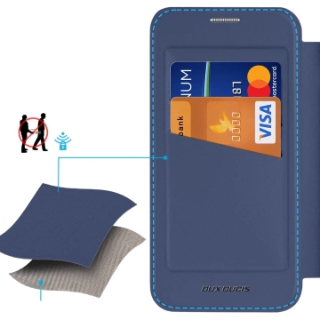 Etui do Samsung Galaxy S25+ Dux Ducis Skin X Pro MagSafe Niebieskie