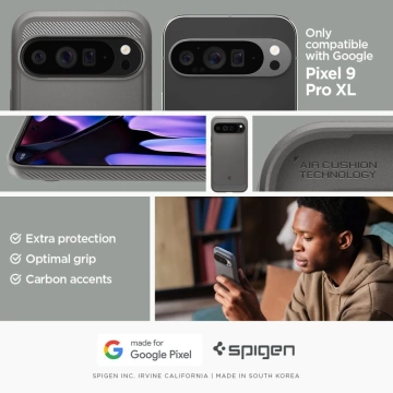  Etui Spigen Rugged Armor do Google Pixel 9 Pro XL Marble Grey