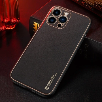 Dux Ducis Yolo elegante Hülle aus ökologischem Leder für Apple iPhone 13 Pro rot