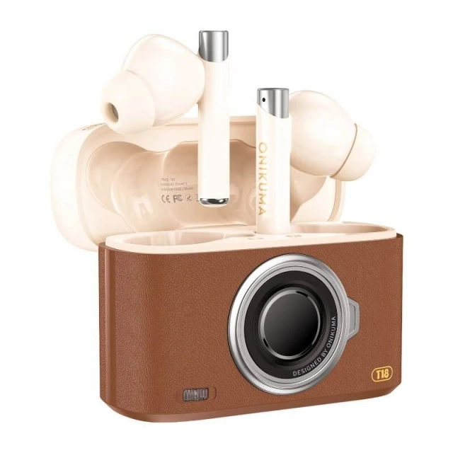 ONIKUMA T18 Bluetooth In-Ear-Kopfhörer Braun