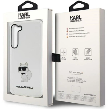 Etui ochronne na telefon Karl Lagerfeld KLHCS23MHNCHTCT do Samsung Galaxy S23+ Plus S916 transparent hardcase Ikonik Choupette