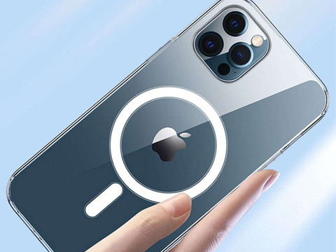 Etui pancerne Ultra Slim Alogy do ładowarek Qi do iPhone 12/ Pro Przezroczyste + Ładowarka Qi