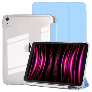 Etui do Apple iPad 11gen. 11" 2025 / 10gen. 10.9" 2022 Ochronne Hybrydowe z Miejscem na Rysik, Składana Okładka, Funkcja Podstawki, Alogy HybridBook™ Case  – Błękitne
