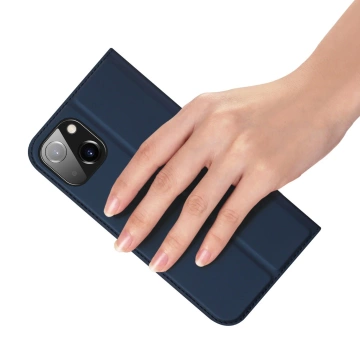 Dux Ducis Skin Pro iPhone 15 Plus Hülle mit Klappe und Geldbörse – Blau