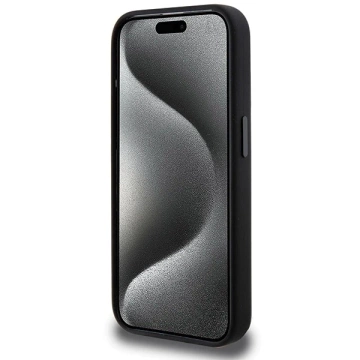 Etui do iPhone 15 Pro AMG Silicone Rhombuses MagSafe czarne