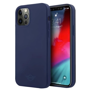 Ton-in-Ton-Hardcase-Telefonhülle aus Silikon für iPhone 12 Pro Max, Marineblau/Marineblau