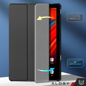 Etui na tablet Lenovo Tab M10 3gen 3 GEN 10.1 2022 TB328FU TB328XU obudowa Case Alogy Book Cover Czarne