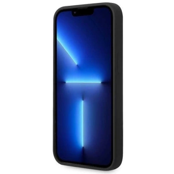 Etui Guess GUHCP14SSLTGK do Apple iPhone 14 6,1" czarny/black hardcase Silicone Triangle