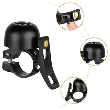 Fahrradklingel für Fahrrad Universal Mini RockBros 2018-1ABK laut 120dB für Lenker wasserdicht schwarz
