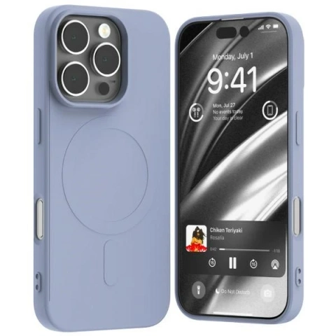 Etui Mercury MagSafe Semi-Silicone do iPhone 16 Pro 6,3" Lawendowy