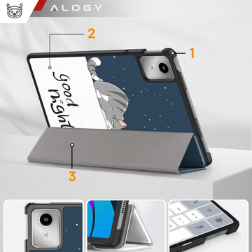 Etui für Lenovo Tab M11 10.95" TB330FU / TB330XU / TB331FC Schutzhülle für Tablet Alogy Book Cover Sleeping Cat