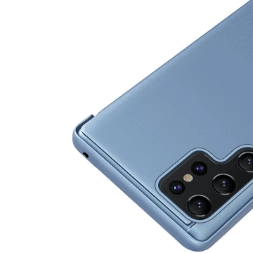 Etui Clear View Case do Samsung Galaxy S23 Ultra pokrowiec z klapką różowe