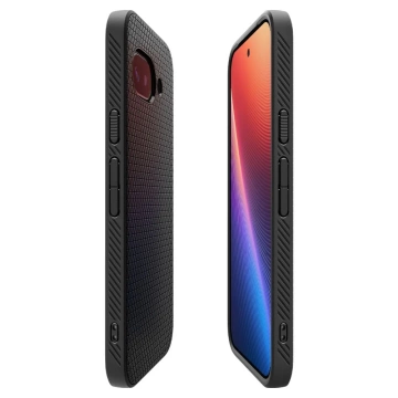 Google Pixel 9a Spigen Liquid Air Schwarze Schutzhülle