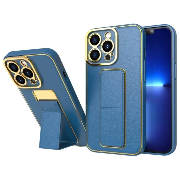 Neu Kickstand Case iPhone 12 Hülle mit Ständer blau