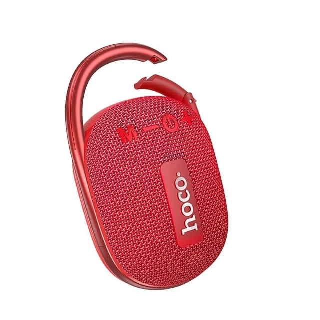 HOCO HC17 Bluetooth-Lautsprecher tragbar mit Karabiner Rot 5W