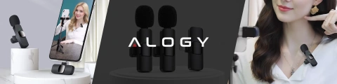 2x Alogy Lightning Wireless Lavalier-Mikrofon für Apple iPhone iPad Kleine Mikrofone Set bestehend aus zwei Mikrofonen