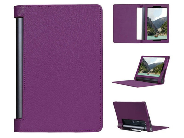 Etui na magnes skórzane do  Lenovo Yoga Tab3 Pro X90 / Tab3 Plus Fioletowe