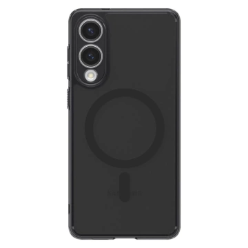 Etui Spigen Ultra Hybrid Mag z MagSafe na Samsung Galaxy S25 Edge - czarne półprzezroczyste