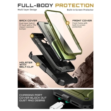 Etui Supcase UB Pro Pancerne do iPhone 17 Pro Max, Guldan