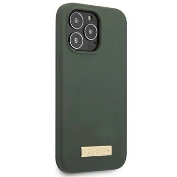 Etui Guess GUHMP13LSPLA do iPhone 13 Pro / 13 6,1" hard case Silicone Logo Plate MagSafe