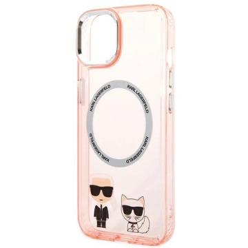 Etui Karl Lagerfeld KLHMP14MHKCP do iPhone 14 Plus 6,7" hardcase Karl & Choupette Aluminium Magsafe