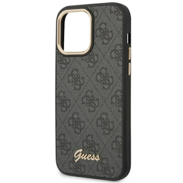 Etui Guess GUHCP14XHG4SHK do Apple iPhone 14 Pro Max 6,7" czarny/black hard case 4G Vintage Gold Logo