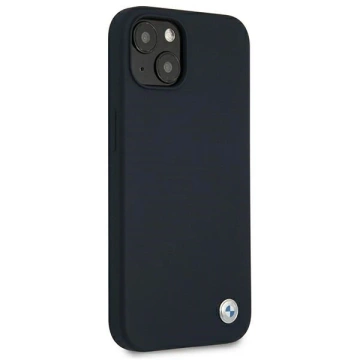 Etui na telefon BMW BMHCP13SSILNA do Apple iPhone 13 Mini 5,4" granatowy/navy hardcase Silicone Signature