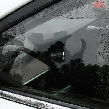 2 x hydrophobe Nano-Folie, Fensteraufkleber, Spiegel, Regen, wasserdicht, für Auto, Auto, Badezimmer, 15 x 20 cm, 2 x Nano-Spiegelfolie