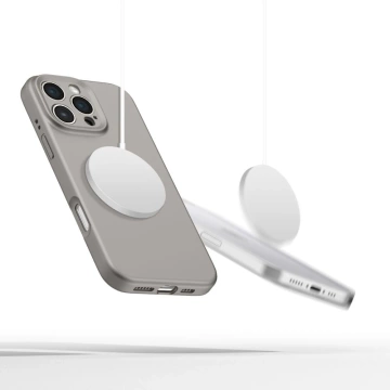 Etui Tech-Protect Liquid Silicone MagSafe iPhone 16 Pro Max Szary