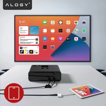 Handyhülle Wasserdichtes Gehäuse Alogy universal IPX8 bis 6,5 Schwarz