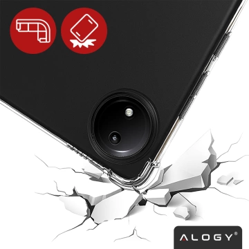 Etui do Redmi Pad SE 8.7" Przezroczyste, Ochronne, Hybrydowe, Wzmocnione Narożniki, Smukłe i Lekkie, Alogy FlexiShield™ ShockProof Case