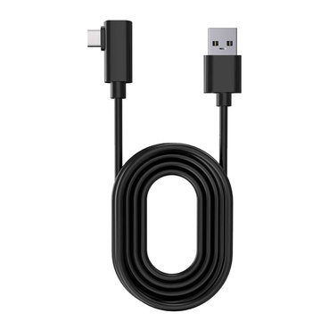 Kabel für VR-Brille Alogy USB zu USB Type-C 5m Kabel für Oculus Link Quest 1 2 Schwarz