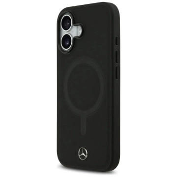 Etui do iPhone 17 Mercedes-Benz Smooth Leather MagSafe Black