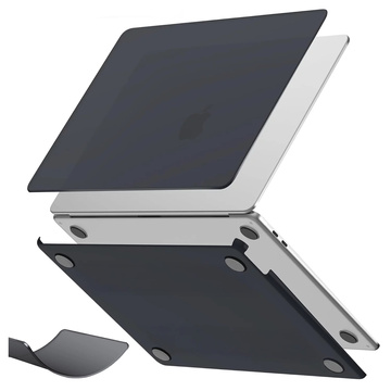 Schutzhülle für Apple MacBook Air 13" (13,3") - 2018-2021 (M1 A2337/A2179/A1932) Alogy AirGuard™ Flexible Hülle, Mattschwarz