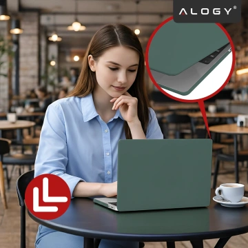 Etui do Apple Macbook Air 13.6 2022-2025 (M2/M3/M4) – elastyczna, matowa obudowa ochronna, lekka i odporna – Alogy AirGuard™ Zielony