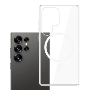 Etui für Samsung Galaxy S25 Ultra 3mk Clear MagCase MagSafe Transparent