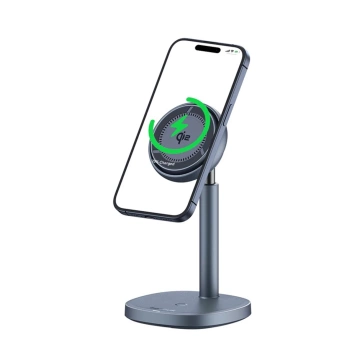 Ładowarka indukcyjna Baseus Orbit 2 Pro MagSafe Qi2 20W 2w1 z chłodzeniem szara