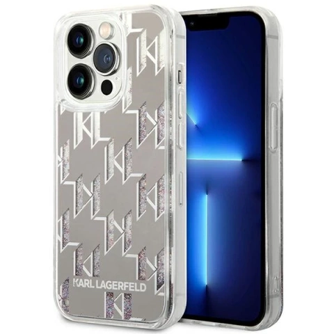 Etui Karl Lagerfeld KLHCP14LLMNMS für iPhone 14 Pro 6,1" Hardcase Liquid Glitter Monogram