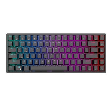 Klawiatura mechaniczna Royal Kludge RK84 RGB, Red switch (czarna)