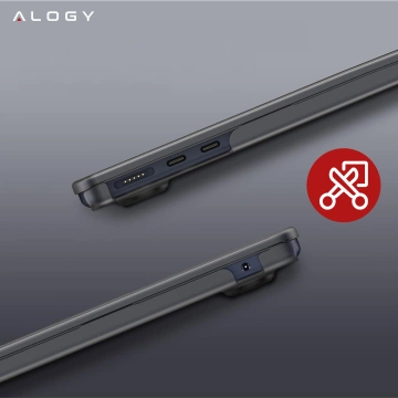 HUB-Splitter Alogy-Adapter für Computer-Laptop mit USB-C auf 3x USB-A 2.0 1x USB-A 3.0 Grau