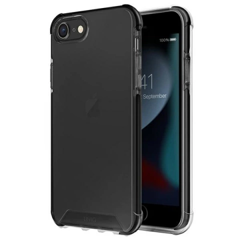 UNIQ Combat Handyhülle für Apple iPhone SE 2022 / SE 2020 /7/8 schwarz/carbon schwarz