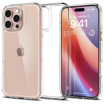 Spigen Ultra Hybrid Glass Case für Apple iPhone 16 Pro Crystal Clear
