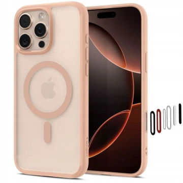 Etui do iPhone 16 Pro Spigen Ultra Hybrid ”T” Mag MagSafe Różowe