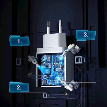 Szybka ładowarka sieciowa UGREEN Quick Charge 3.0 18W 3A USB biały (10133)