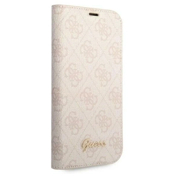 Etui Guess GUBKP14MHG4SHP do Apple iPhone 14 Plus 6,7" różowy/pink book 4G Vintage Gold Logo