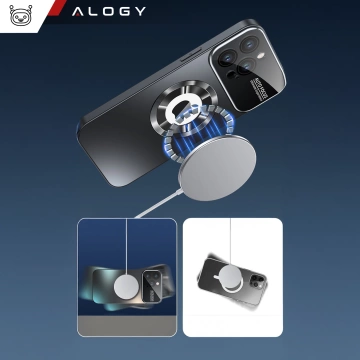 Apple iPhone 16 Pro Hülle Alogy MagSafe LuxeShield™ Hülle mit Linsenschutz für MagSafe Graphitschwarz