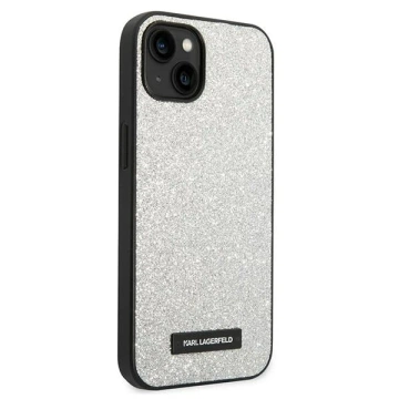 Etui ochronne na telefon Karl Lagerfeld KLHCP14MG2ELS do Apple iPhone 14 Plus 6,7" hardcase srebrny/silver Glitter Plaque Logo
