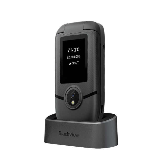 Blackview N2000 Schwarzes 4G-Telefon, verstärkt, 1500 mAh, 48 MB/128 MB